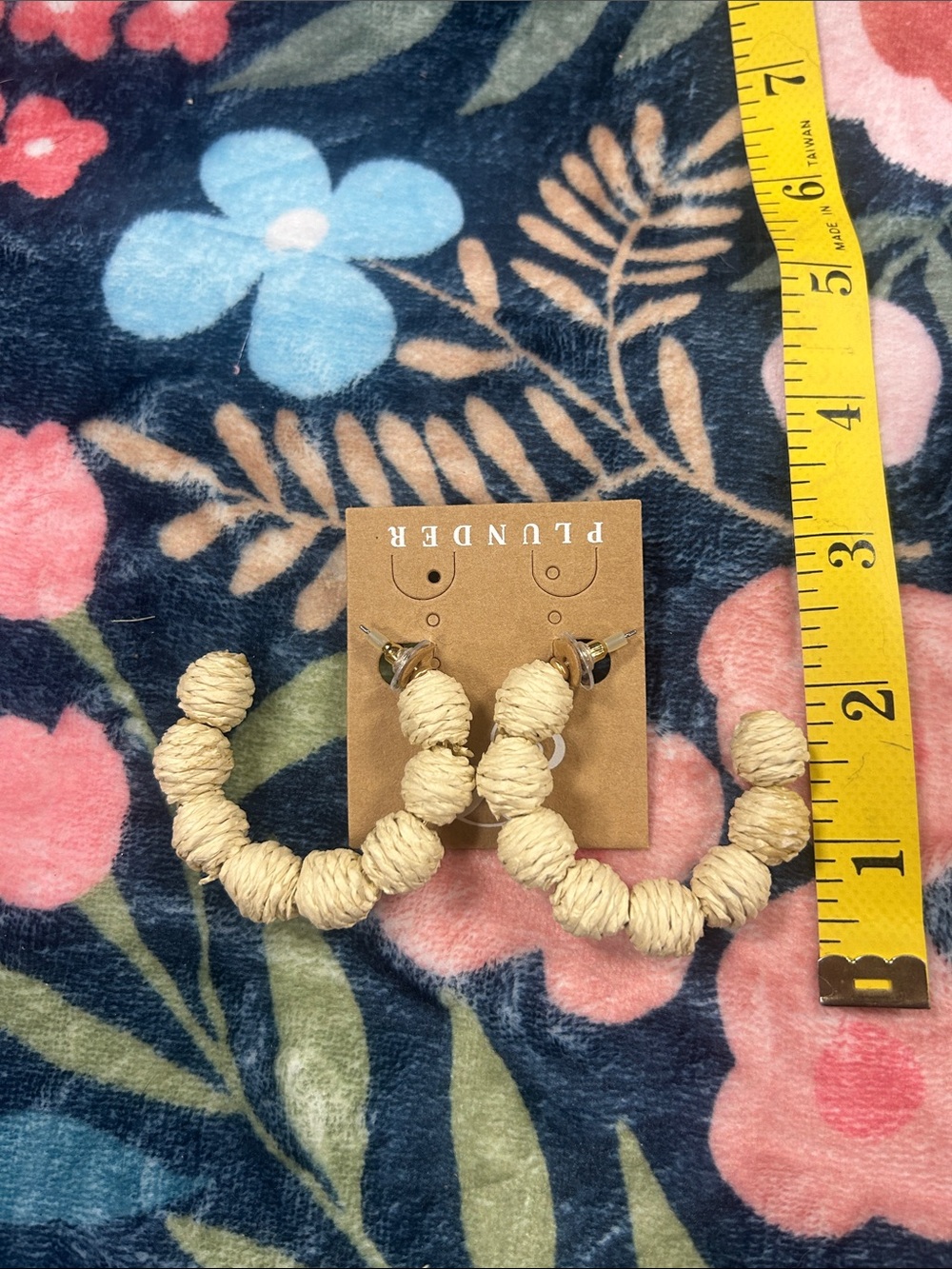 Raffia Hoop Earrings